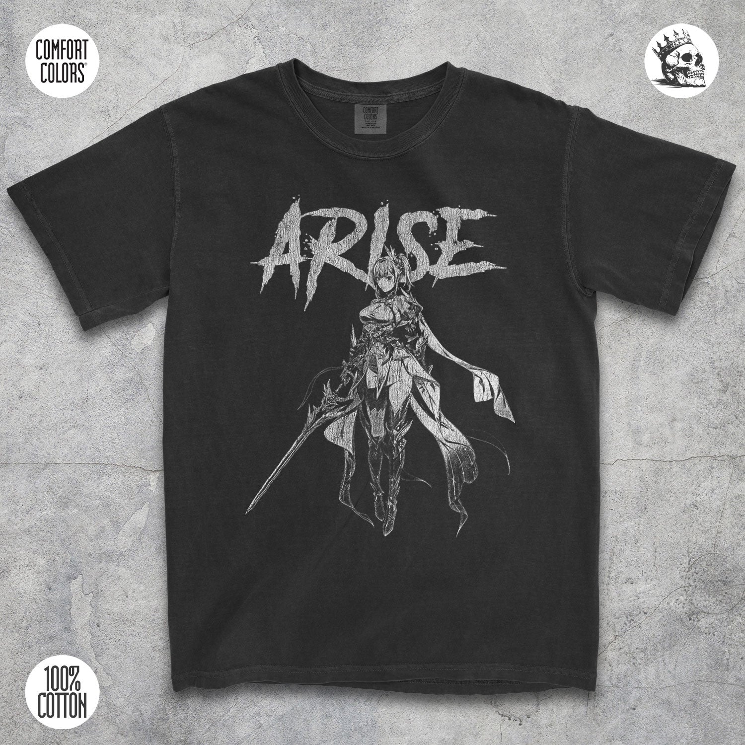 Cha Hae-In Solo Leveling anime hunter t-shirt by Cruel Royalty, vintage streetwear on Comfort Colors.