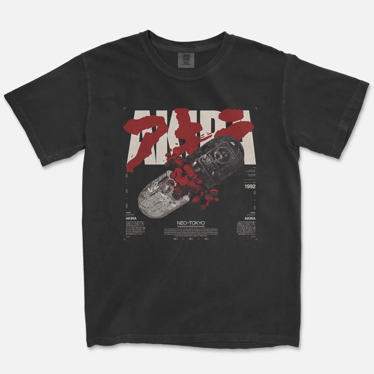 Akira Tee – Neo-Tokyo Capsule 1988 Anime Film Shirt – Cruel Royalty