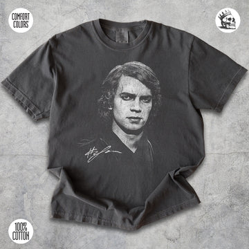 Anakin Skywalker Star Wars Jedi Knight t-shirt by Cruel Royalty, vintage sci-fi streetwear on Comfort Colors.