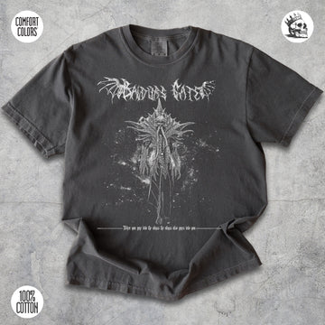 Mind Flayer Baldurβs Gate D&D graphic t-shirt by Cruel Royalty, vintage fantasy streetwear printed on Comfort Colors.