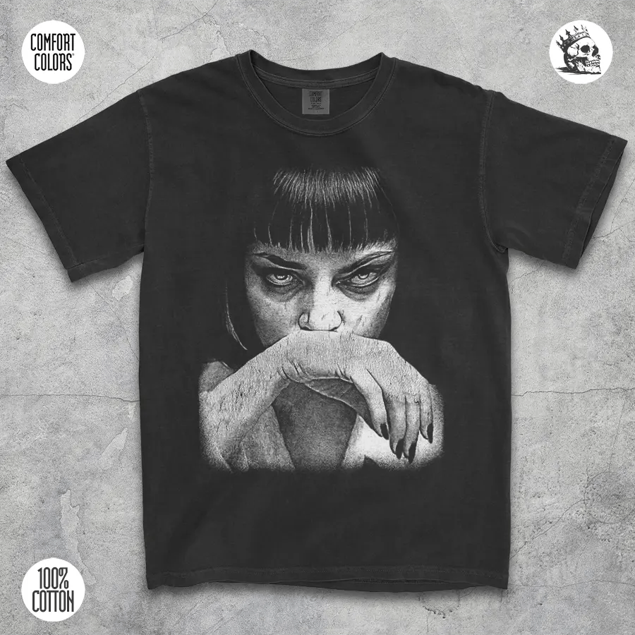 Mia Wallace Shirt β Pulp Fiction Vintage Movie Tee | Cruel Royalty Streetwear - Cruel Royalty