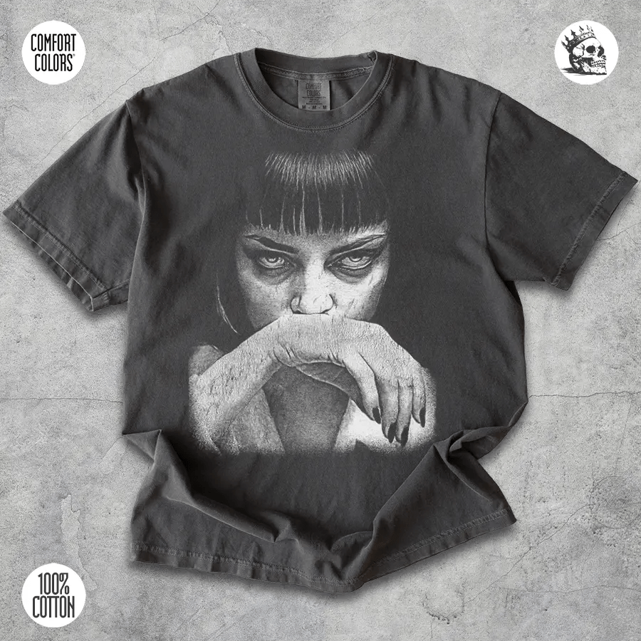 Mia Wallace Shirt β Pulp Fiction Vintage Movie Tee | Cruel Royalty Streetwear - Cruel Royalty