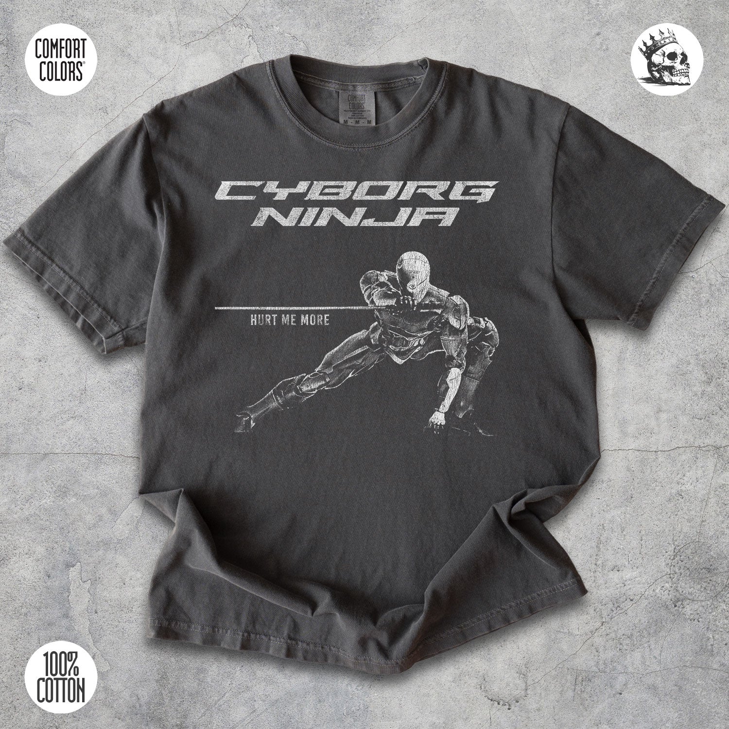 Cyborg Ninja Shirt – Futuristic Stealth Warrior Graphic Tee