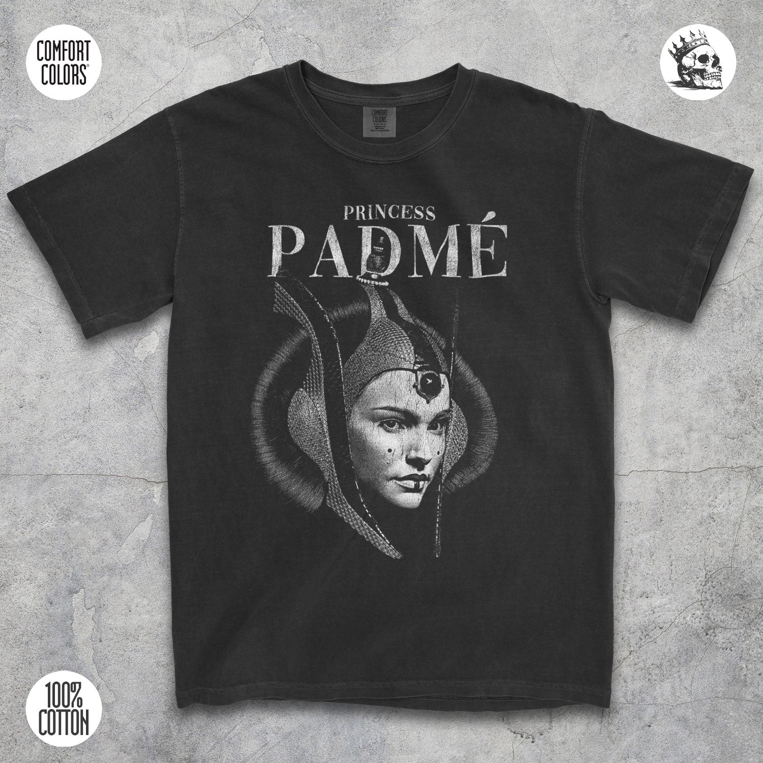 Princess Padmé Shirt – Vintage Royal Rebel Graphic Tee for Fans