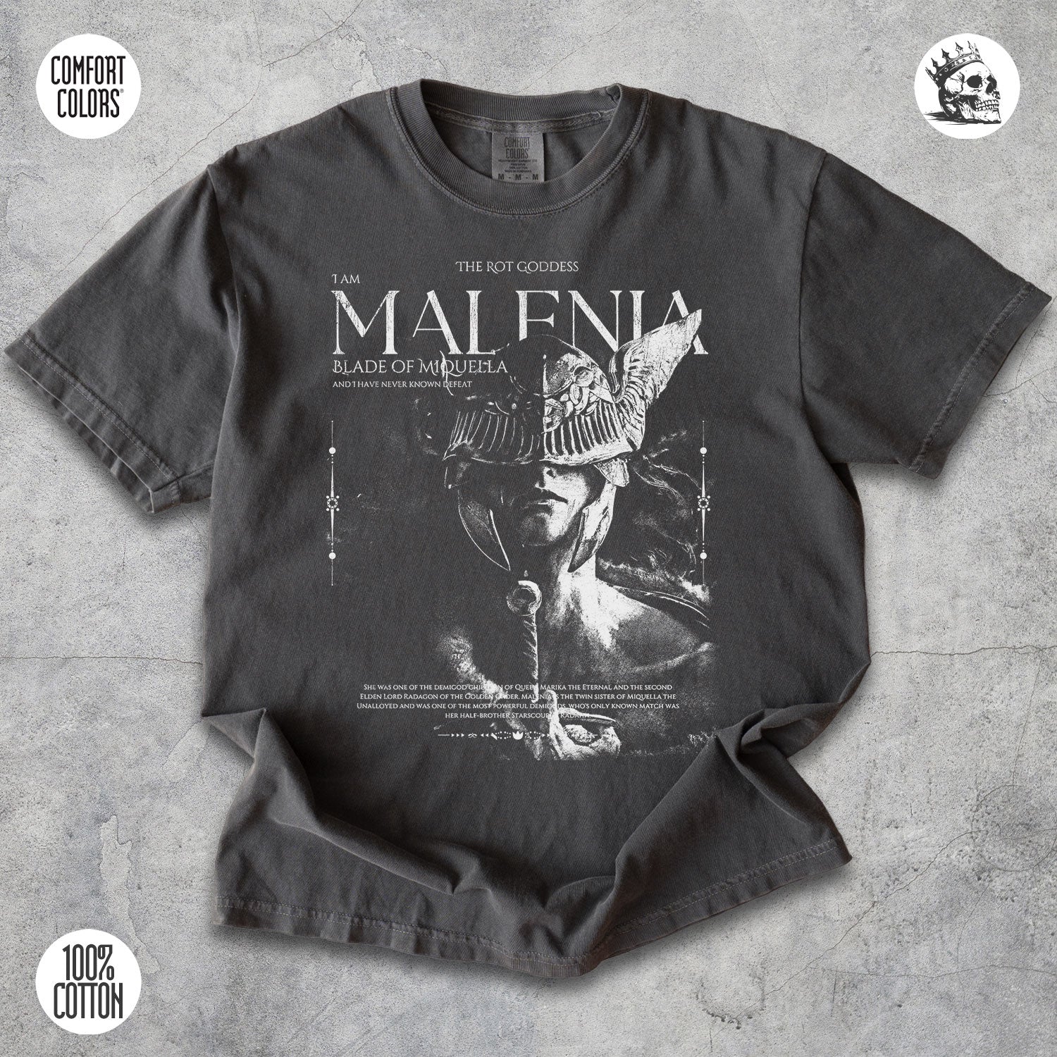 Malenia Elden Ring Shirt – Goddess of Rot Dark Fantasy Tee