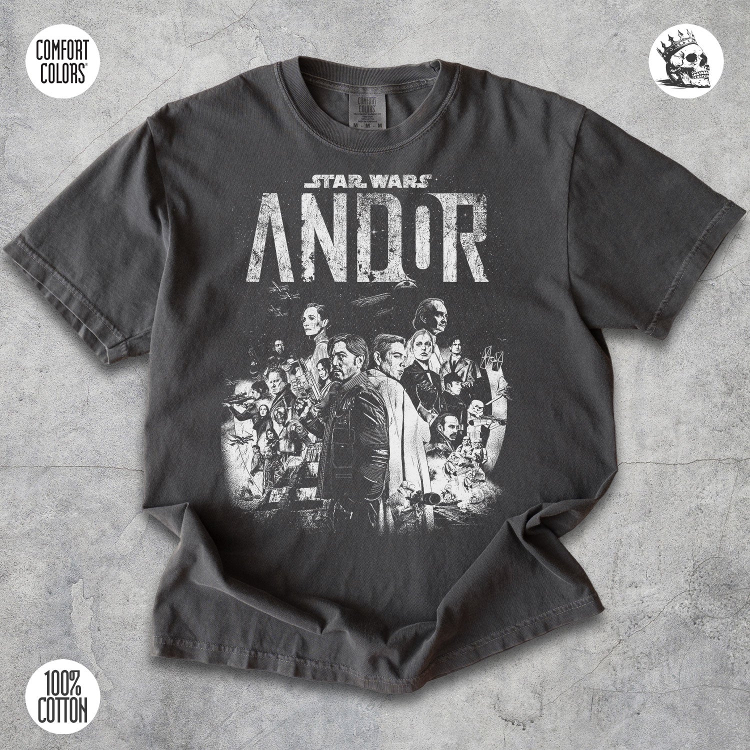 Andor Rebel Shirt – Gritty Sci-Fi Resistance Graphic Tee for Fans
