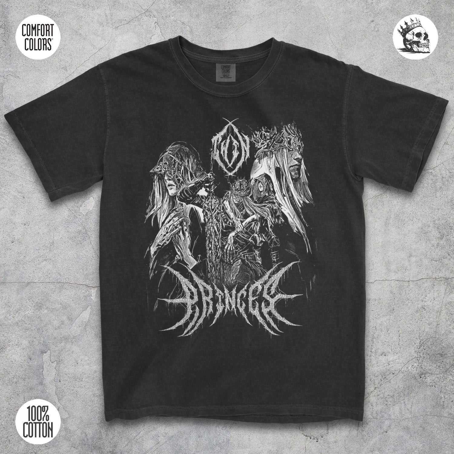 Twin Princes Shirt – Dark Fantasy Graphic Tee for Soulslike Fans