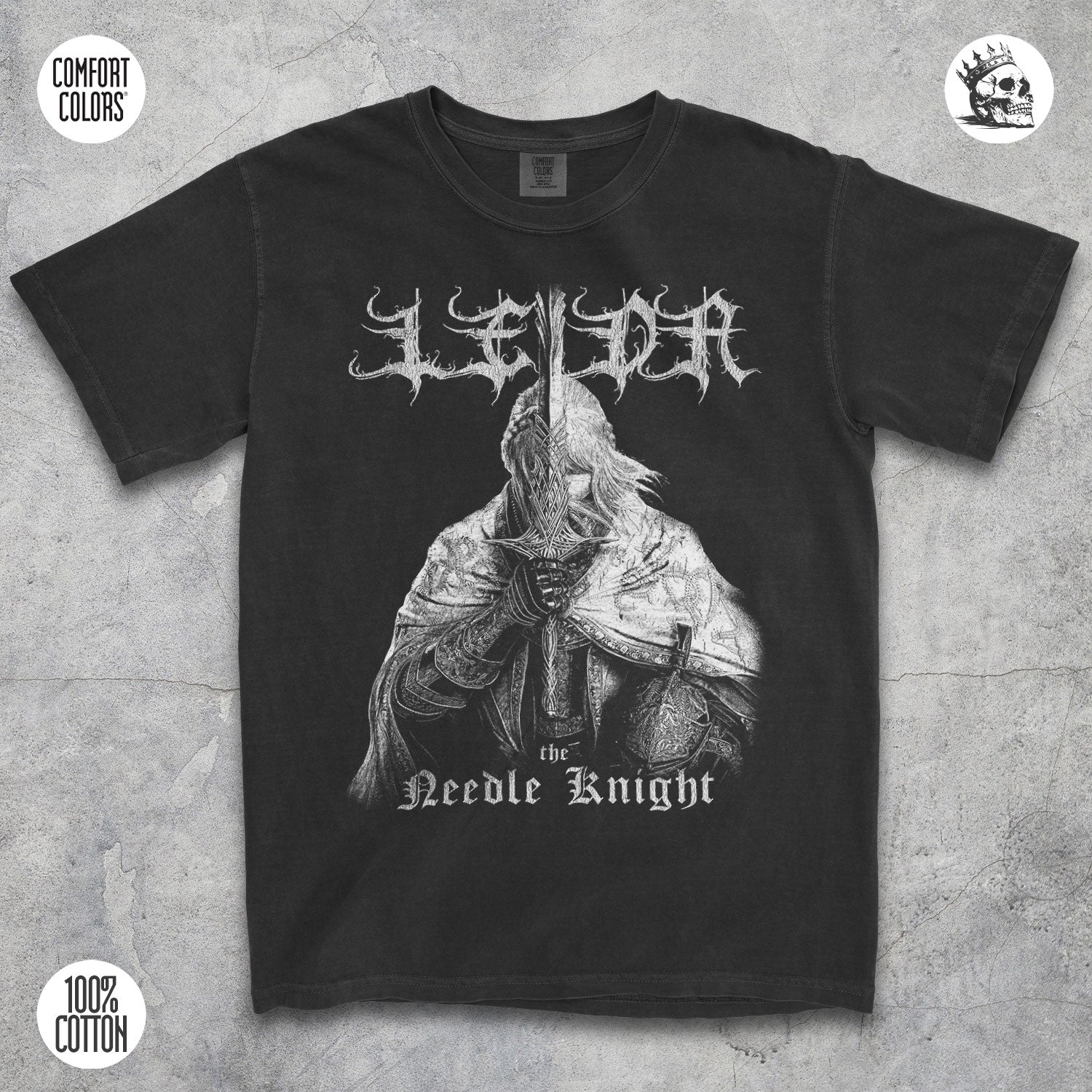 Leda the Needle Knight Shirt – Elden Ring Gothic Fantasy Tee