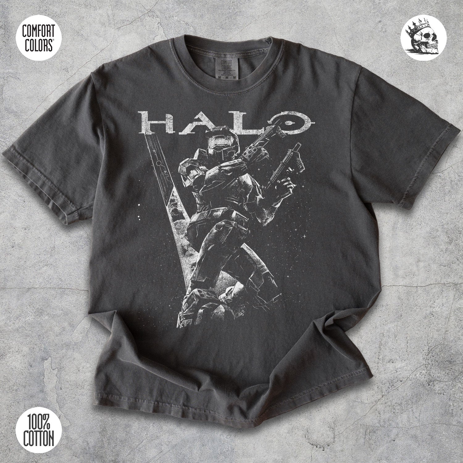 Master Chief Shirt – Spartan Warrior Halo Graphic Tee for Gamers