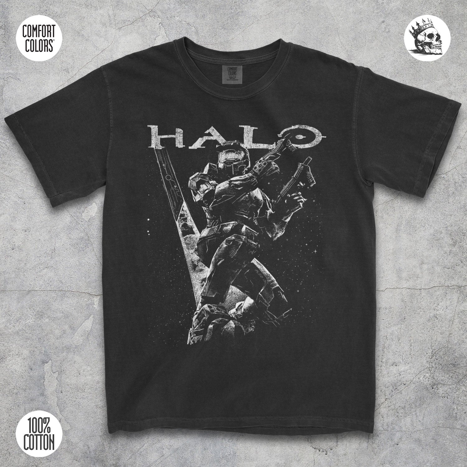 Master Chief Shirt – Spartan Warrior Halo Graphic Tee for Gamers