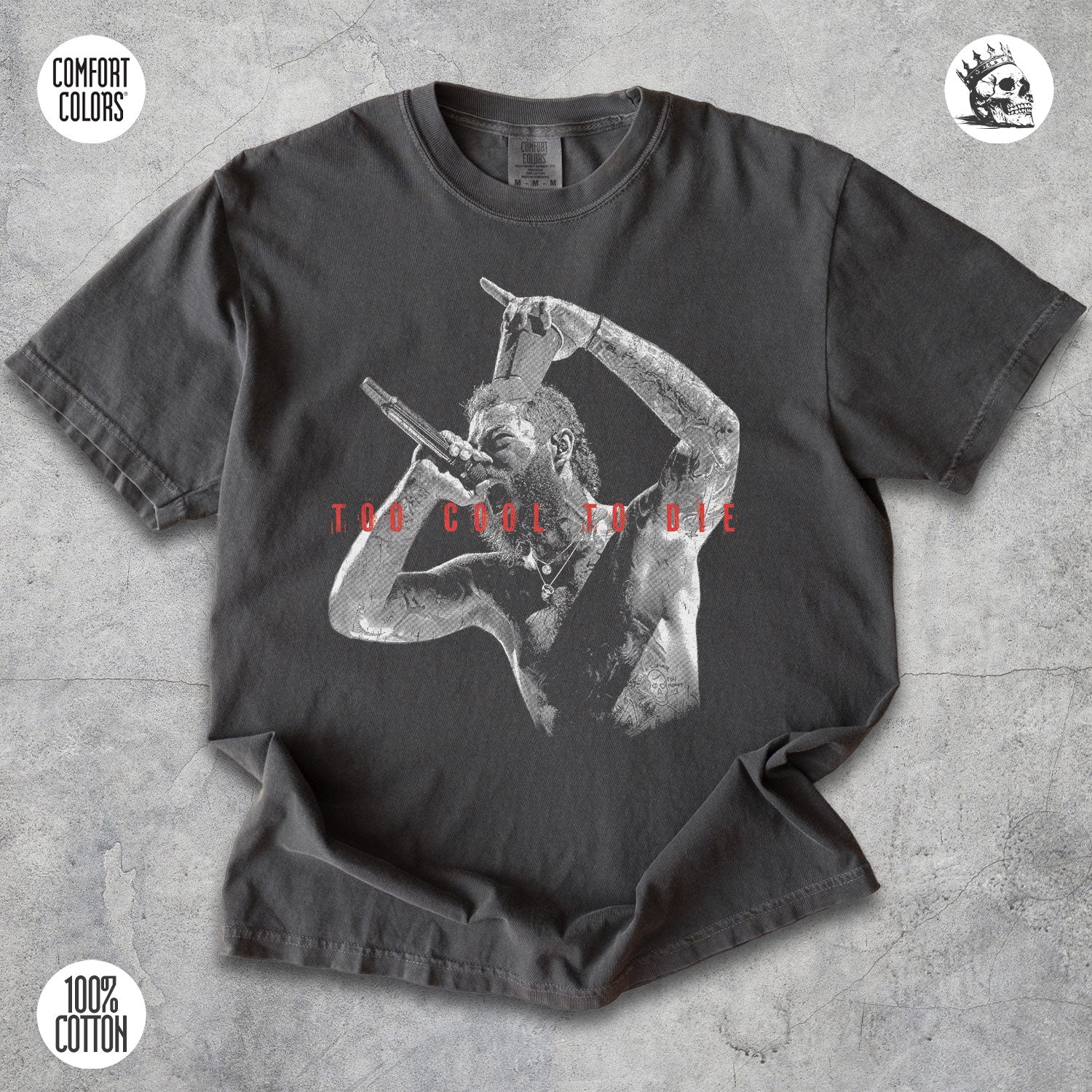 Post Malone Shirt – Too Cool To Die Vintage Graphic Tee for Fans