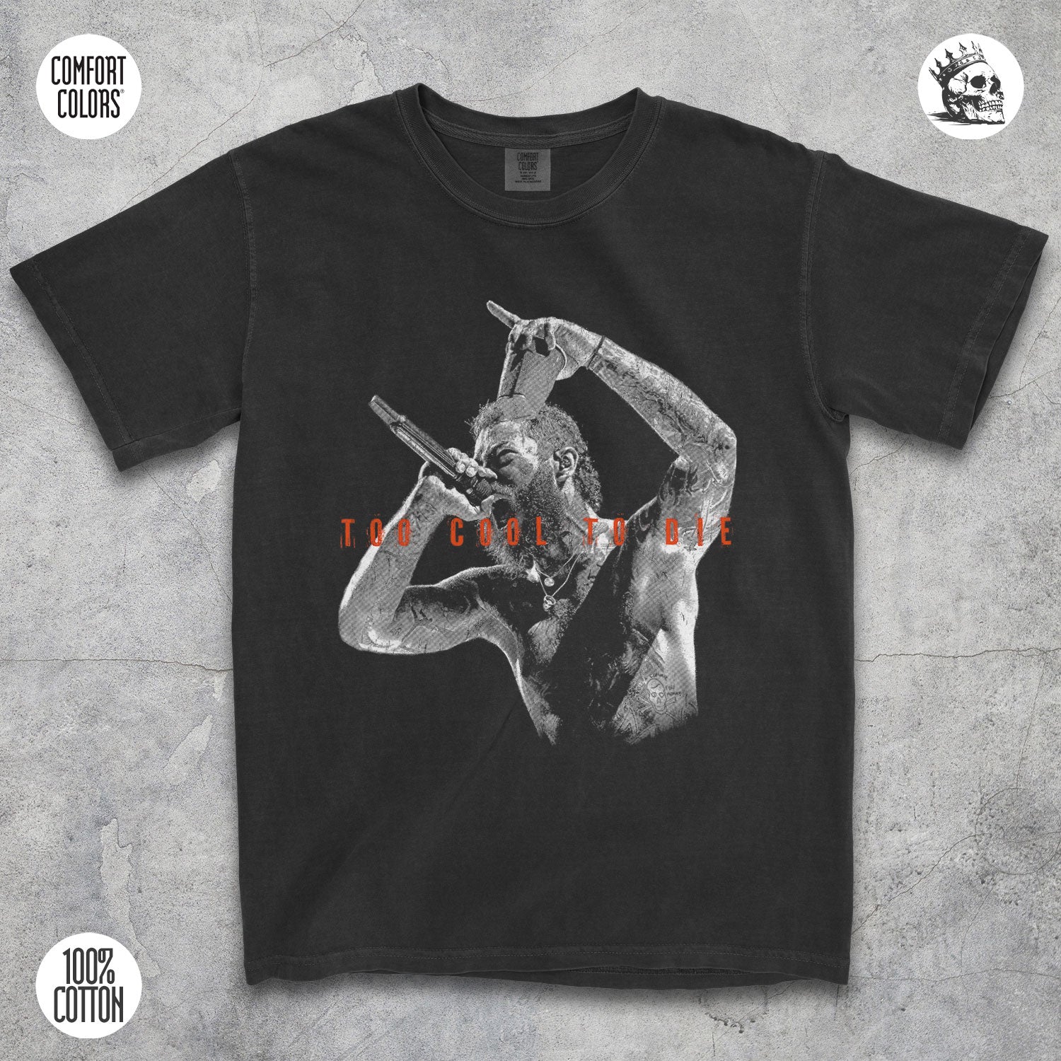 Post Malone Shirt – Too Cool To Die Vintage Graphic Tee for Fans