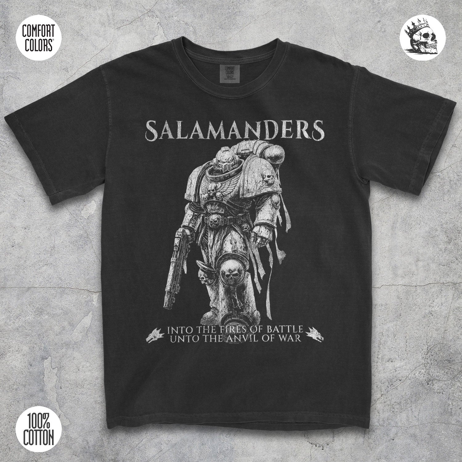 Salamander Legion Shirt – Fireborn Warrior Tee for Grimdark Fans
