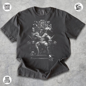 Doctor Doom Shirt – Metal Masked Monarch Graphic Tee for Villains