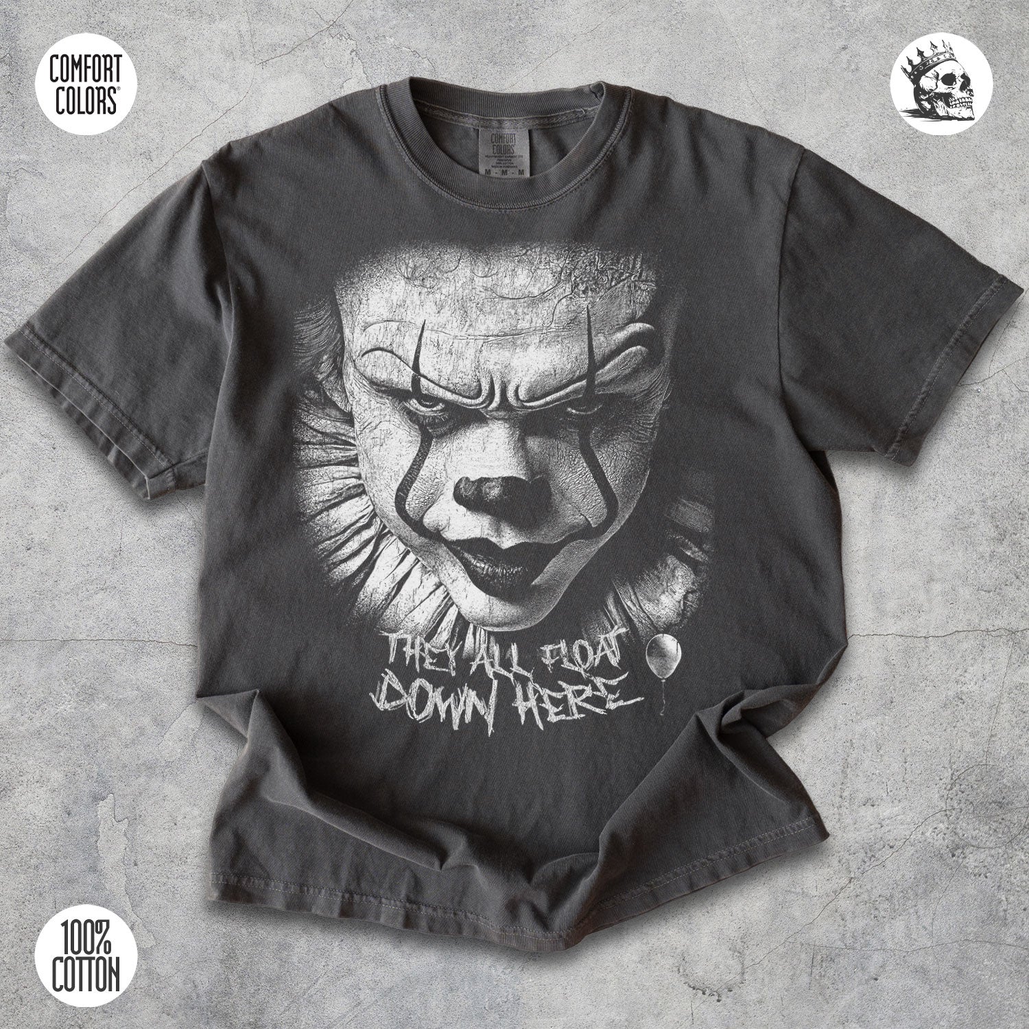 Pennywise Halloween Shirt – They All Float Down Here Horror Tee