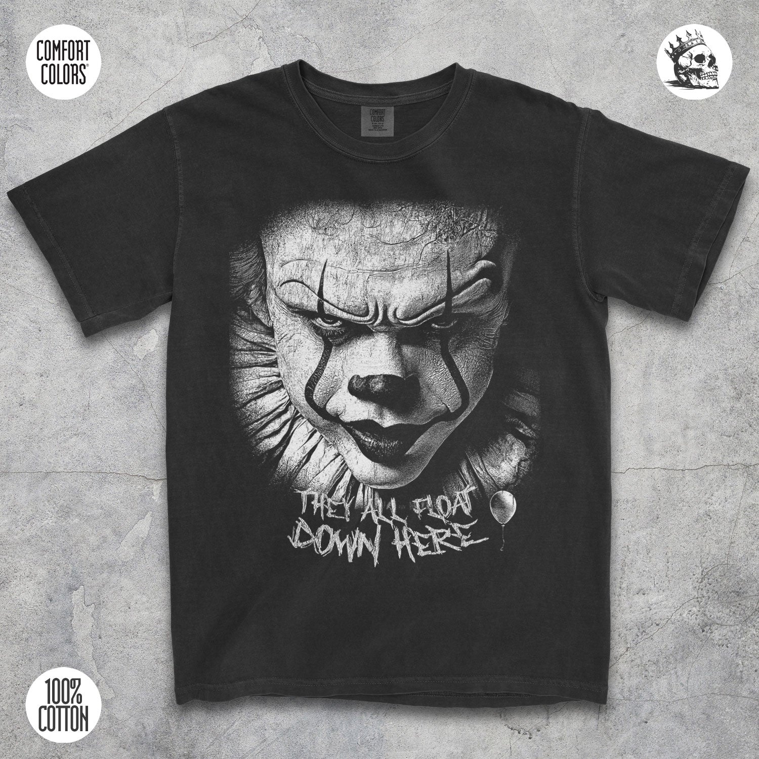 Pennywise Halloween Shirt – They All Float Down Here Horror Tee