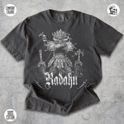 Radahn Elden Ring Starscourge graphic t-shirt by Cruel Royalty, vintage fantasy streetwear on Comfort Colors.