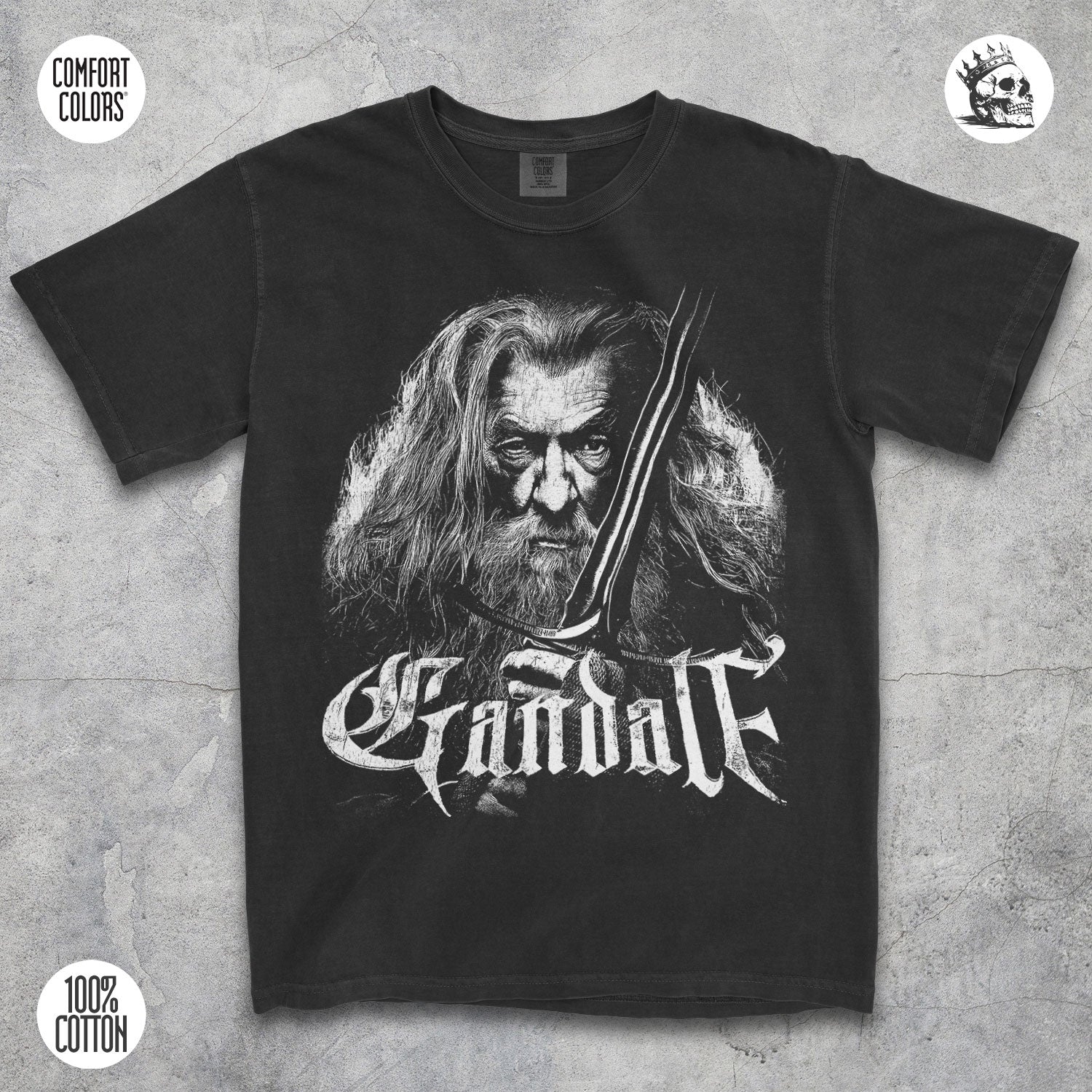 Gandalf the Grey Shirt – Wizard Graphic Tee for Fantasy Fans