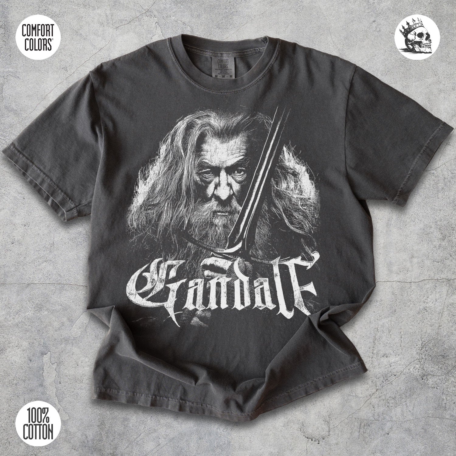 Gandalf the Grey Shirt – Wizard Graphic Tee for Fantasy Fans