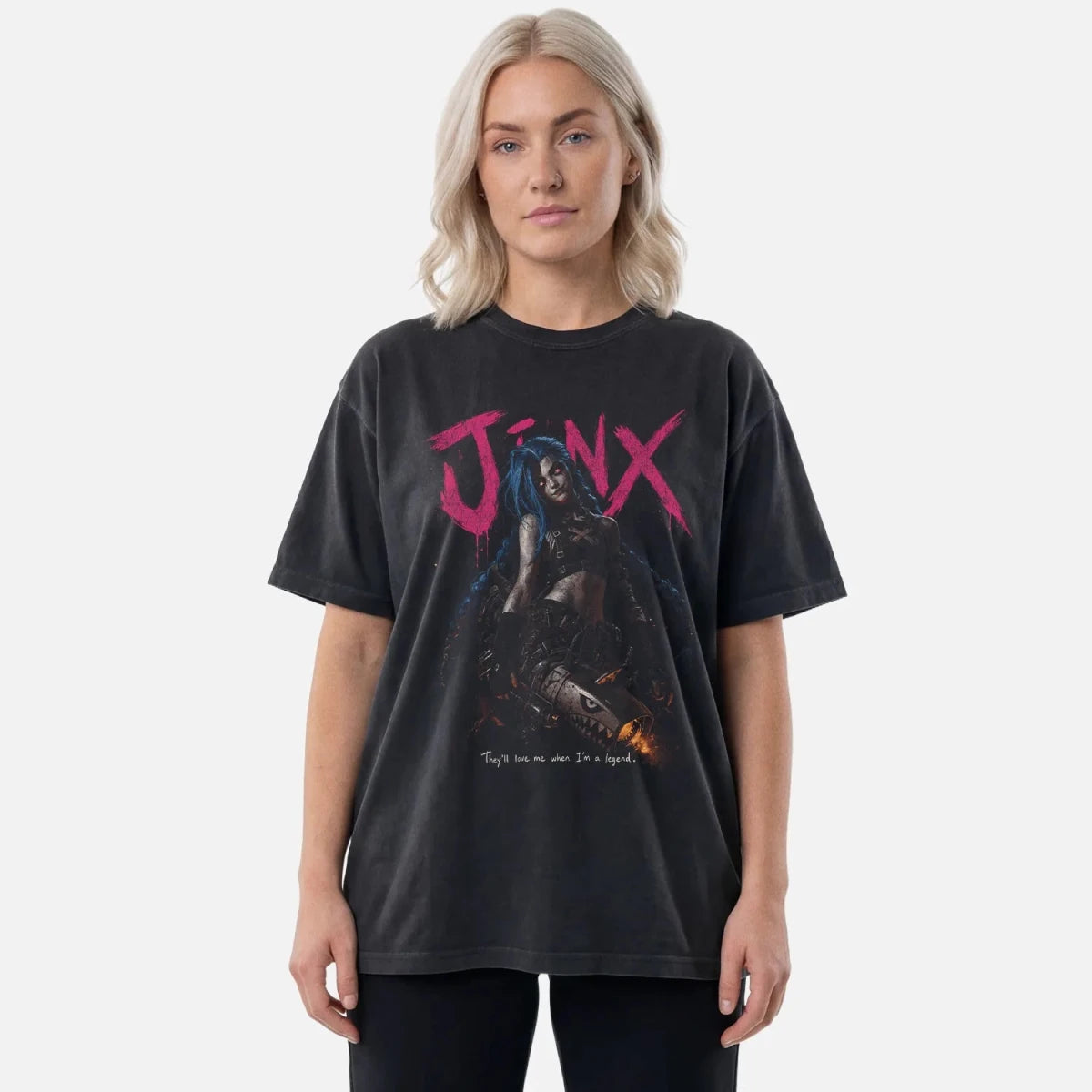 Jinx Tee – Arcane League of Legends They'll Love Me Shirt - Cruel Royalty