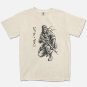 Legendary Soldier Tee – Big Boss Japanese Sketch Gaming Shirt - Comfort Colors Ivory