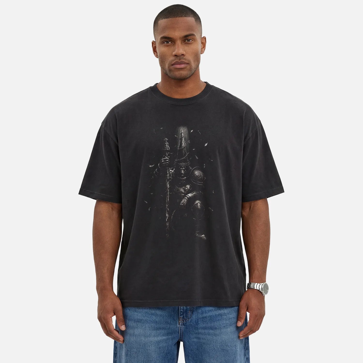 The Penitent Tee – Silent Sorrow Knight Shirt - Comfort Colors