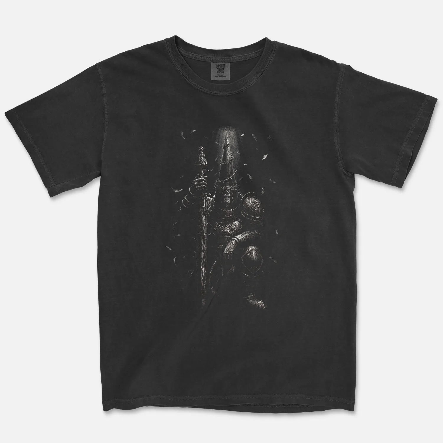 The Penitent Tee – Silent Sorrow Knight Shirt - Comfort Colors