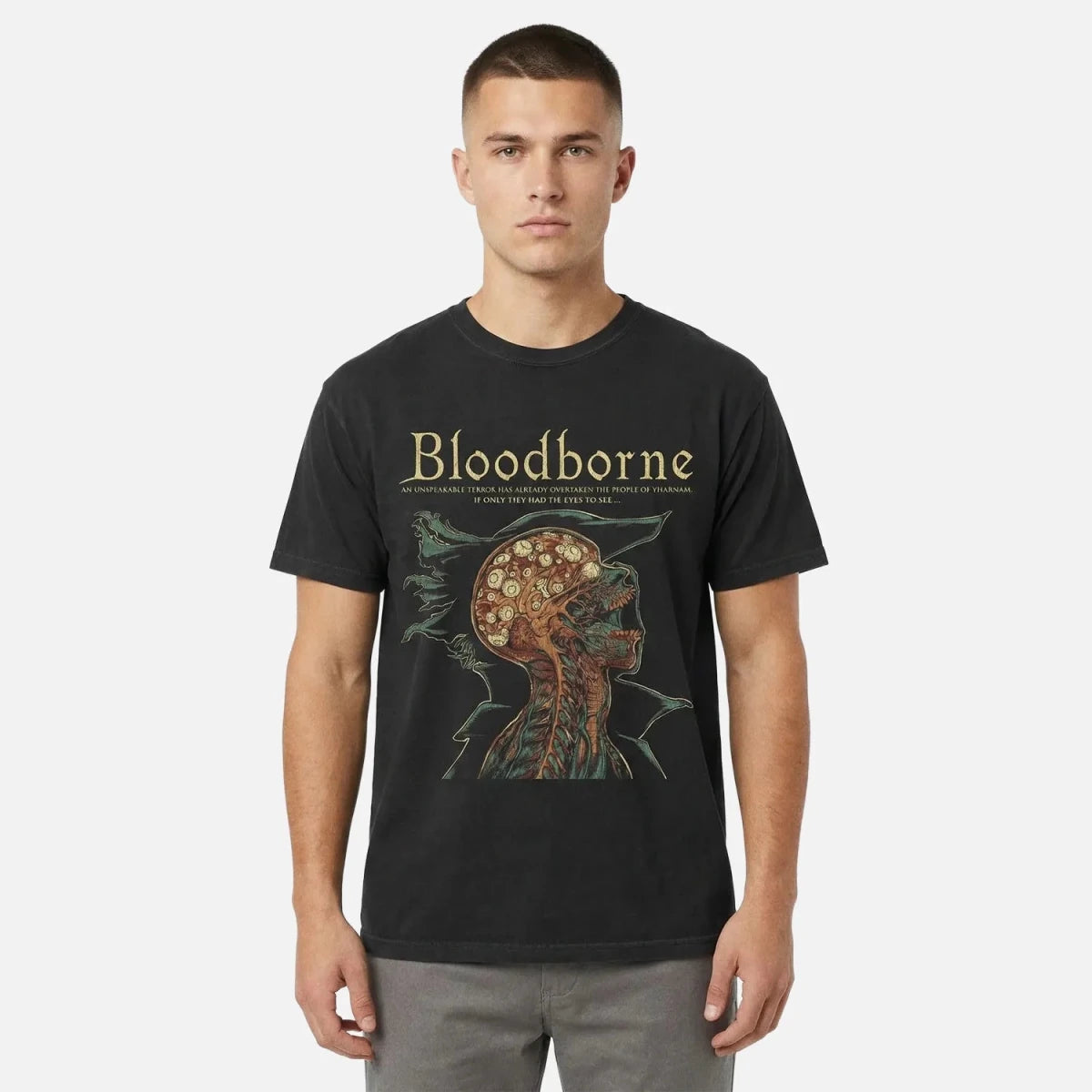 Cruel Royalty Bloodborne Yharnam graphic tee