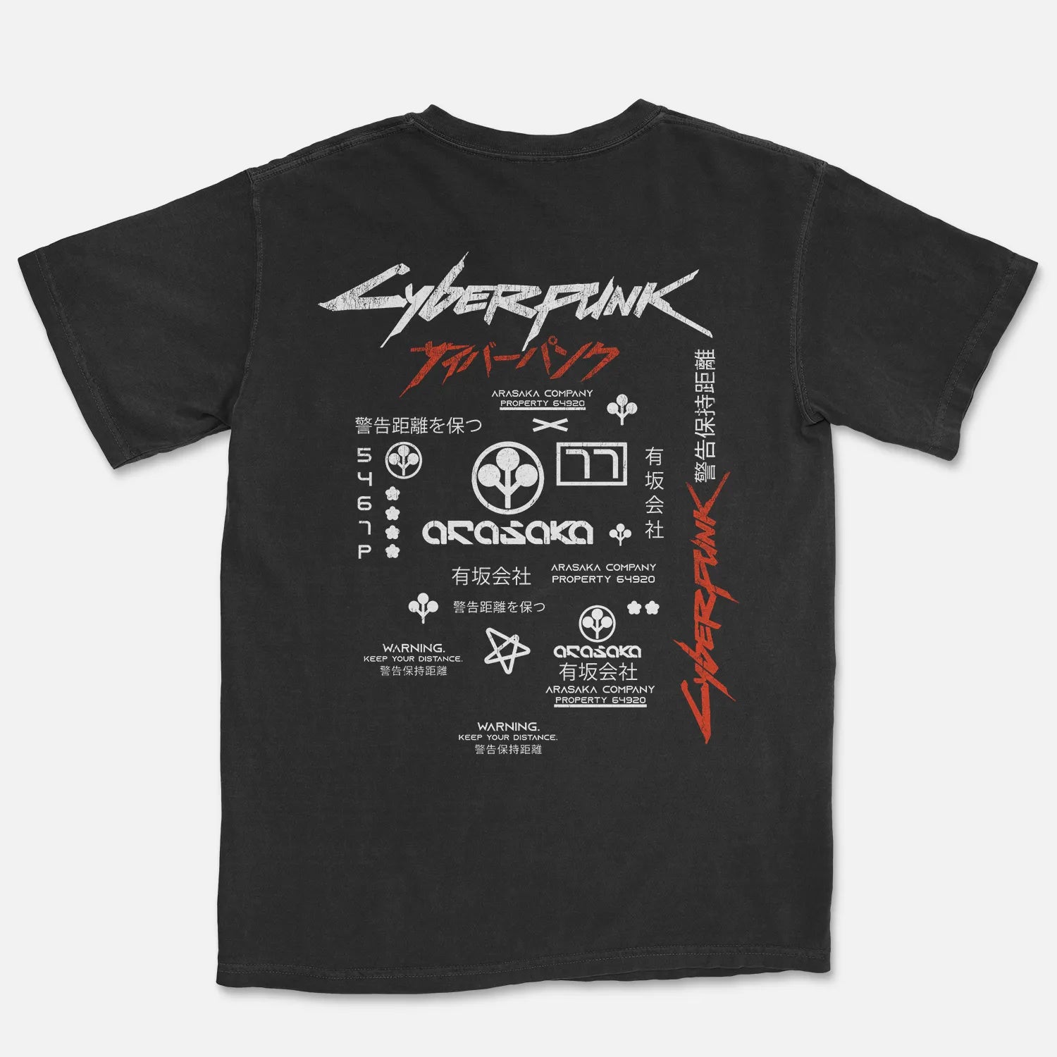 Corporate Property Tee – Chrome City Warning Shirt - Comfort Colors