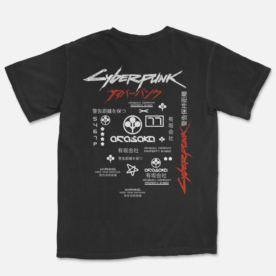 Corporate Property Tee – Chrome City Warning Shirt - Cruel Royalty