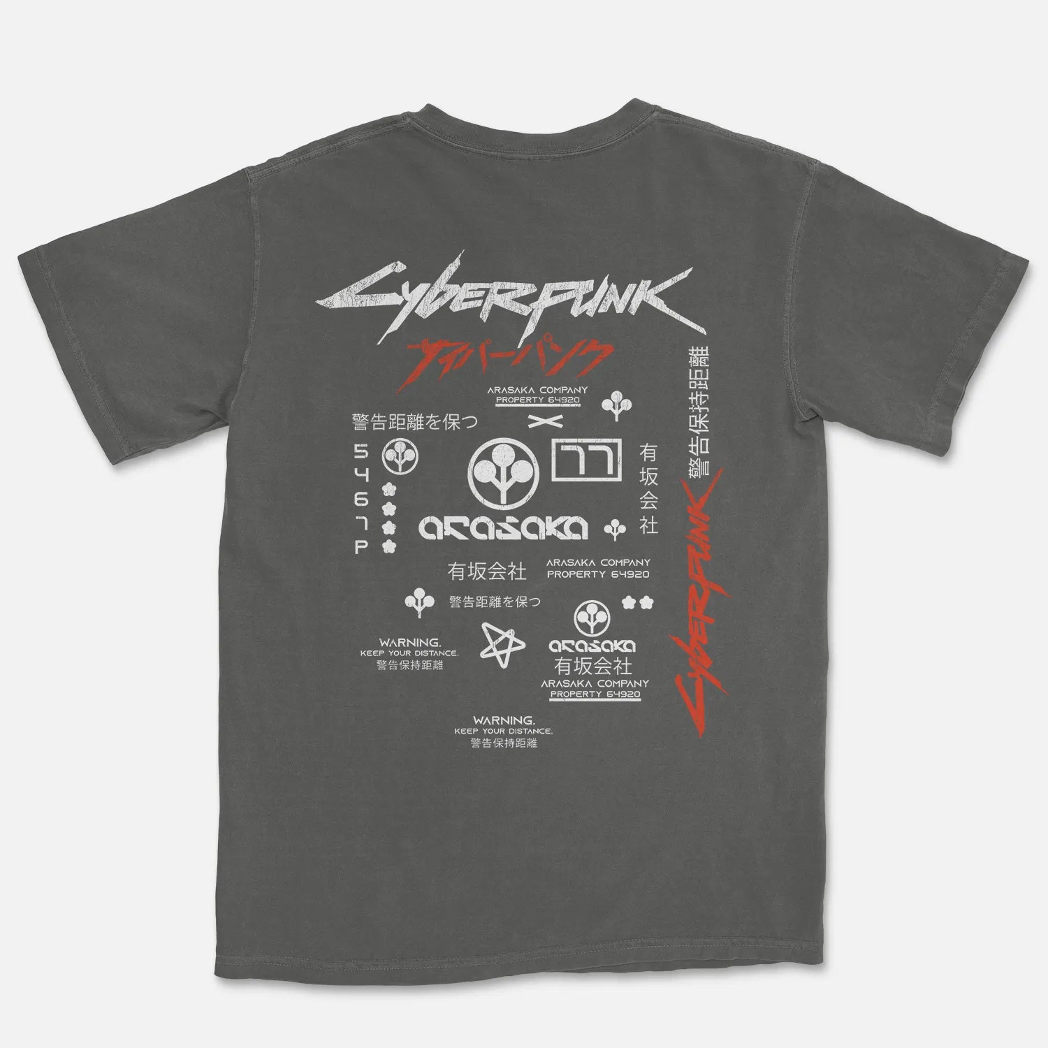 Corporate Property Tee – Chrome City Warning Shirt - Comfort Colors