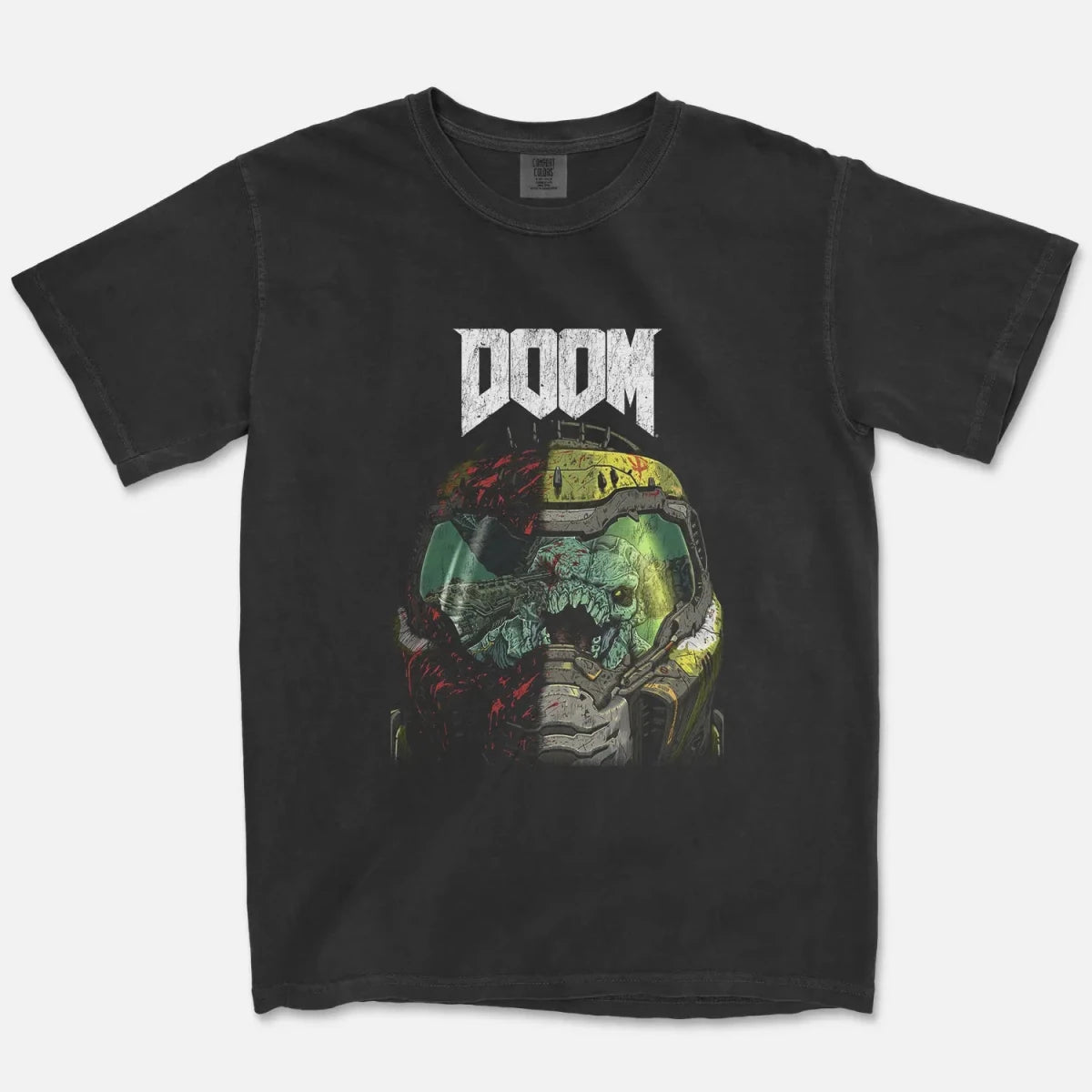 Doom Slayer Helmet Tee – DOOM The Dark Ages Gaming Shirt - Cruel Royalty