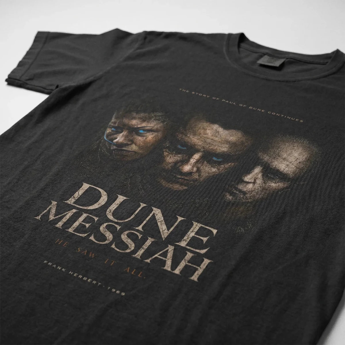 Dune Messiah Tee – He Saw It All Paul Atreides Shirt - Cruel Royalty
