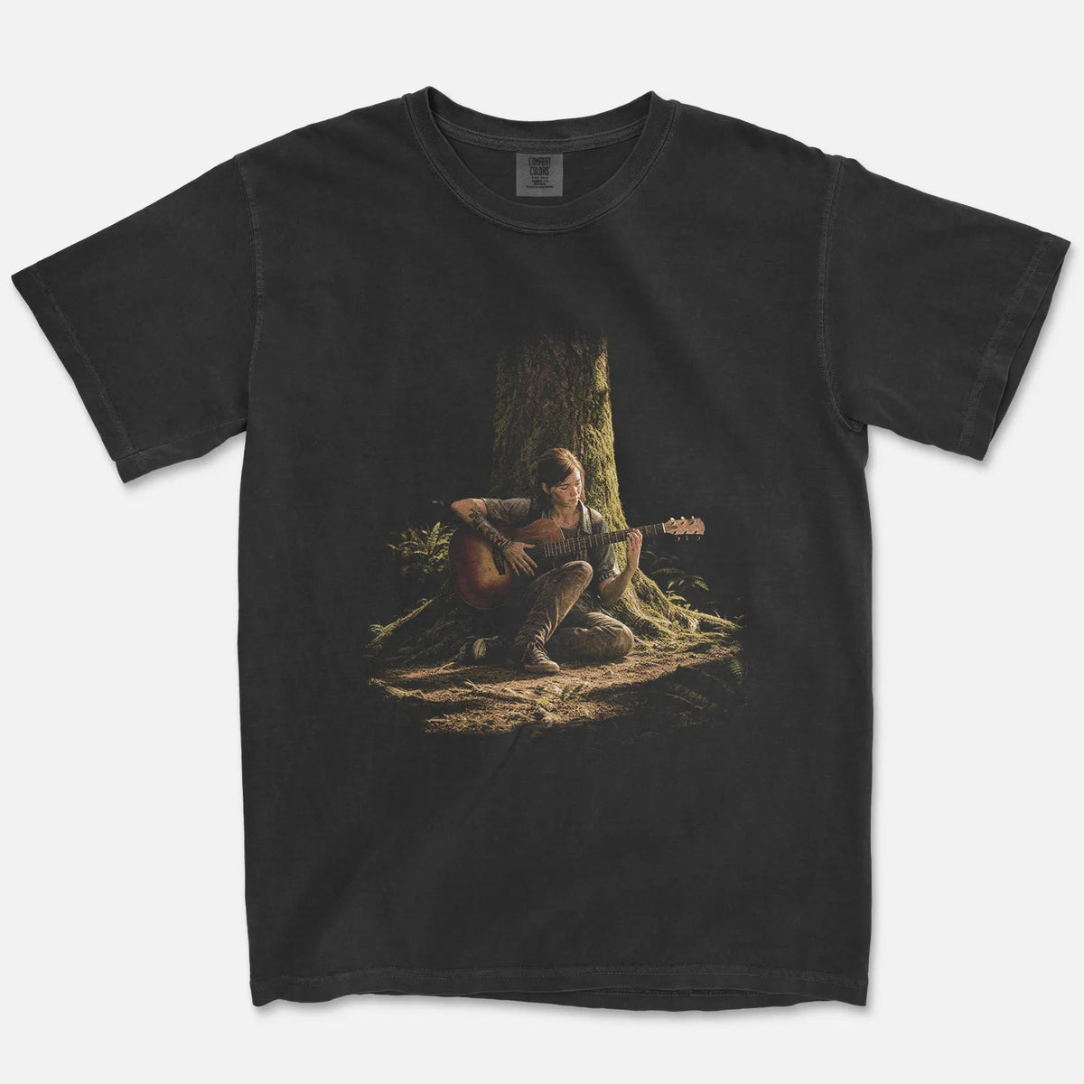 Survivor Girl Tee – Post-Apocalyptic Guitar Shirt