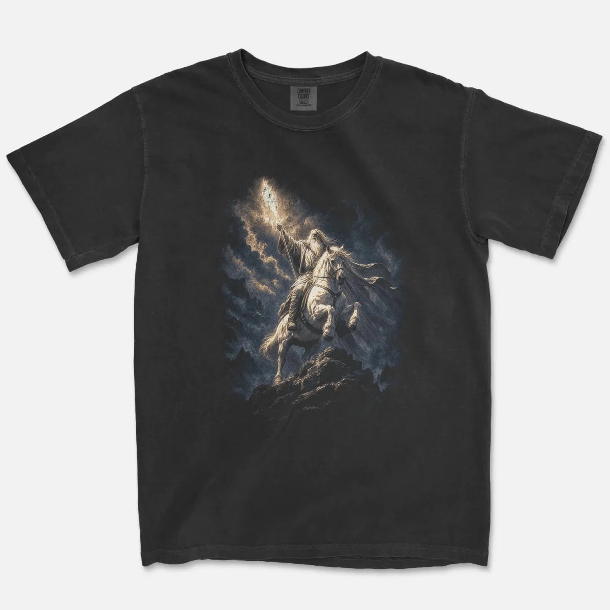 The White Rider Tee – Dawn on the Mountain Shirt - Cruel Royalty