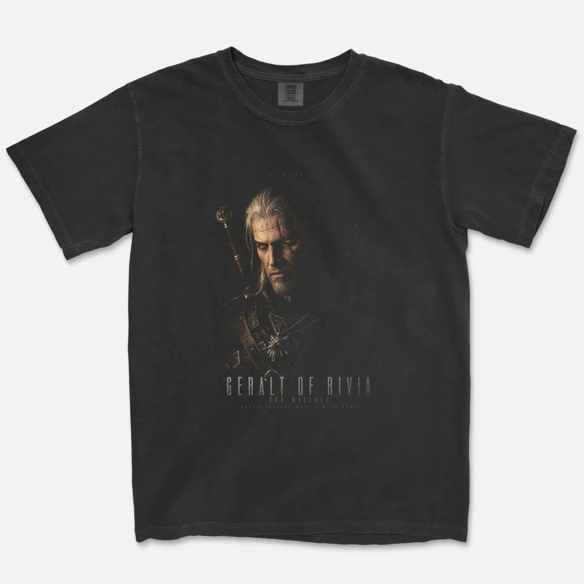Geralt of Rivia Tee – The Witcher White Wolf Gaming Shirt - Cruel Royalty