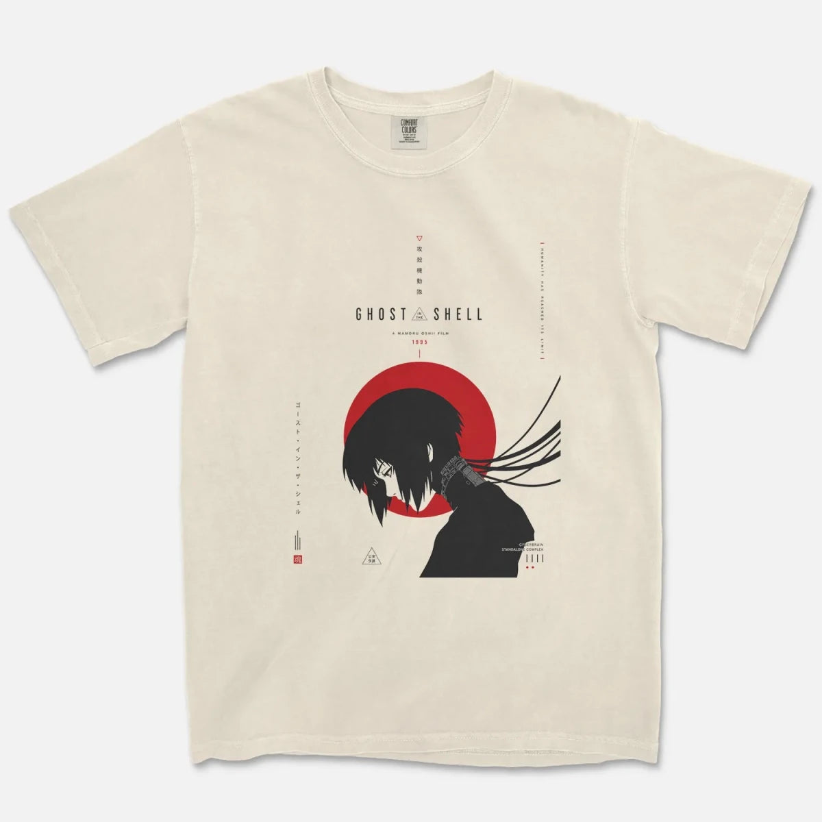 Cyber Ghost Tee – Cyberpunk Anime Shirt - Cruel Royalty