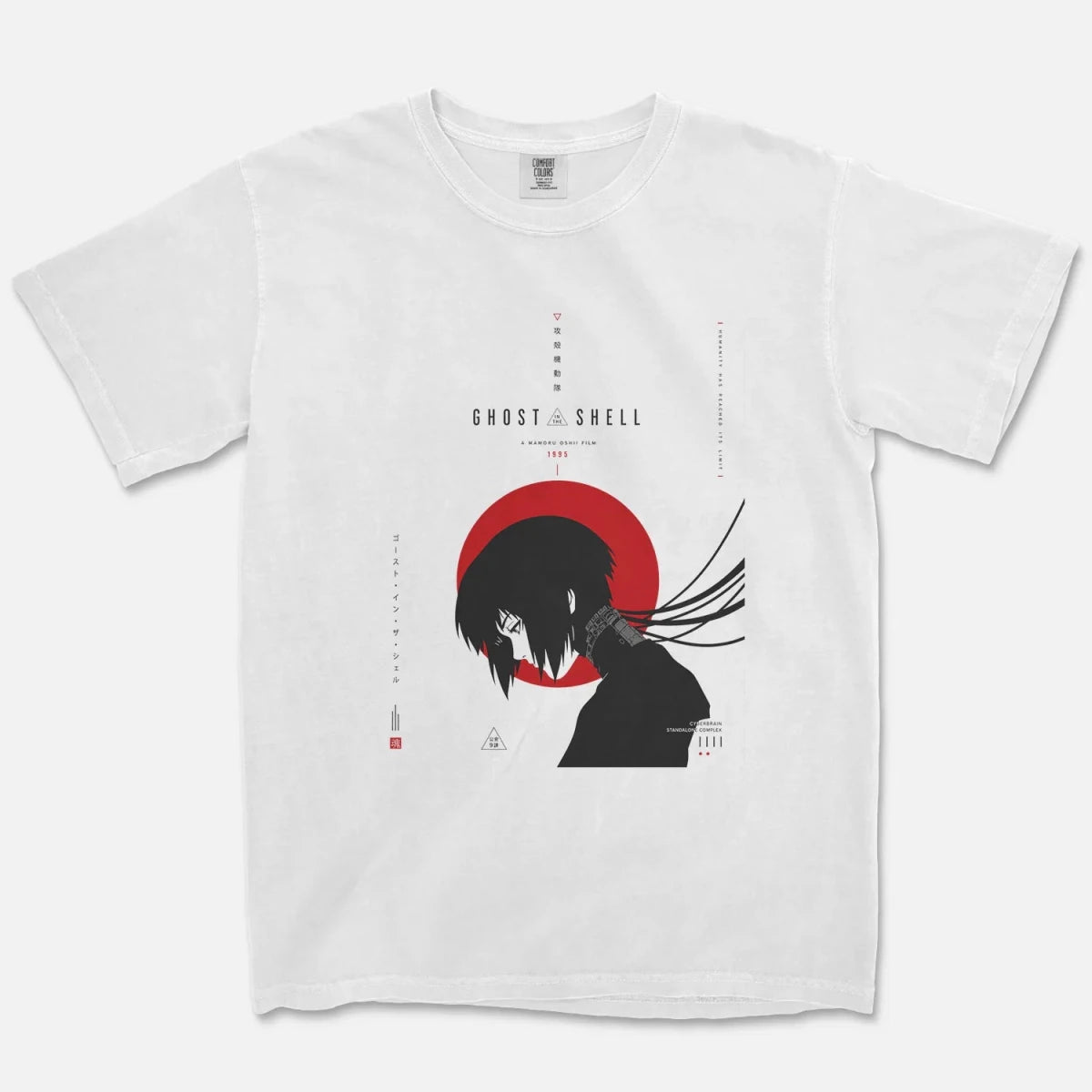 Cyber Ghost Tee – Cyberpunk Anime Shirt - Cruel Royalty