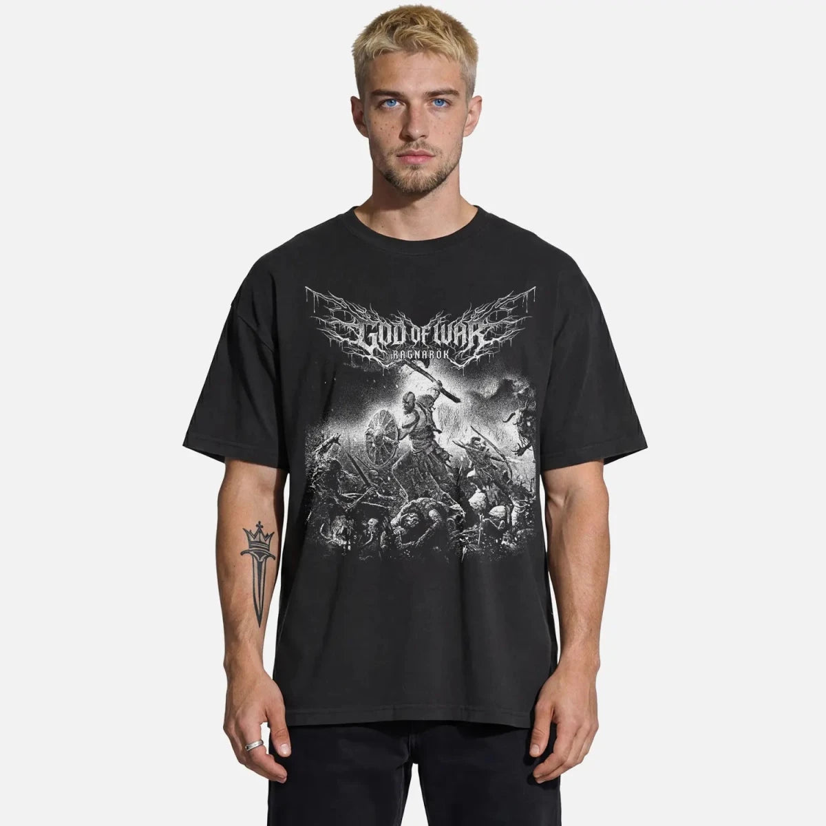 God of War Ragnarök Tee – Kratos Battle Shirt - Cruel Royalty