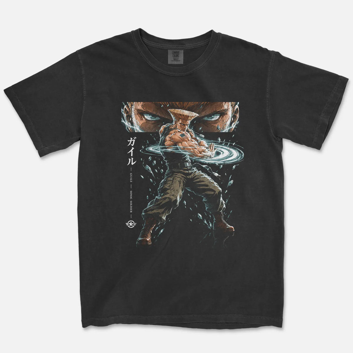 Flat-Top Soldier Tee – Retro Arcade Fighter Shirt