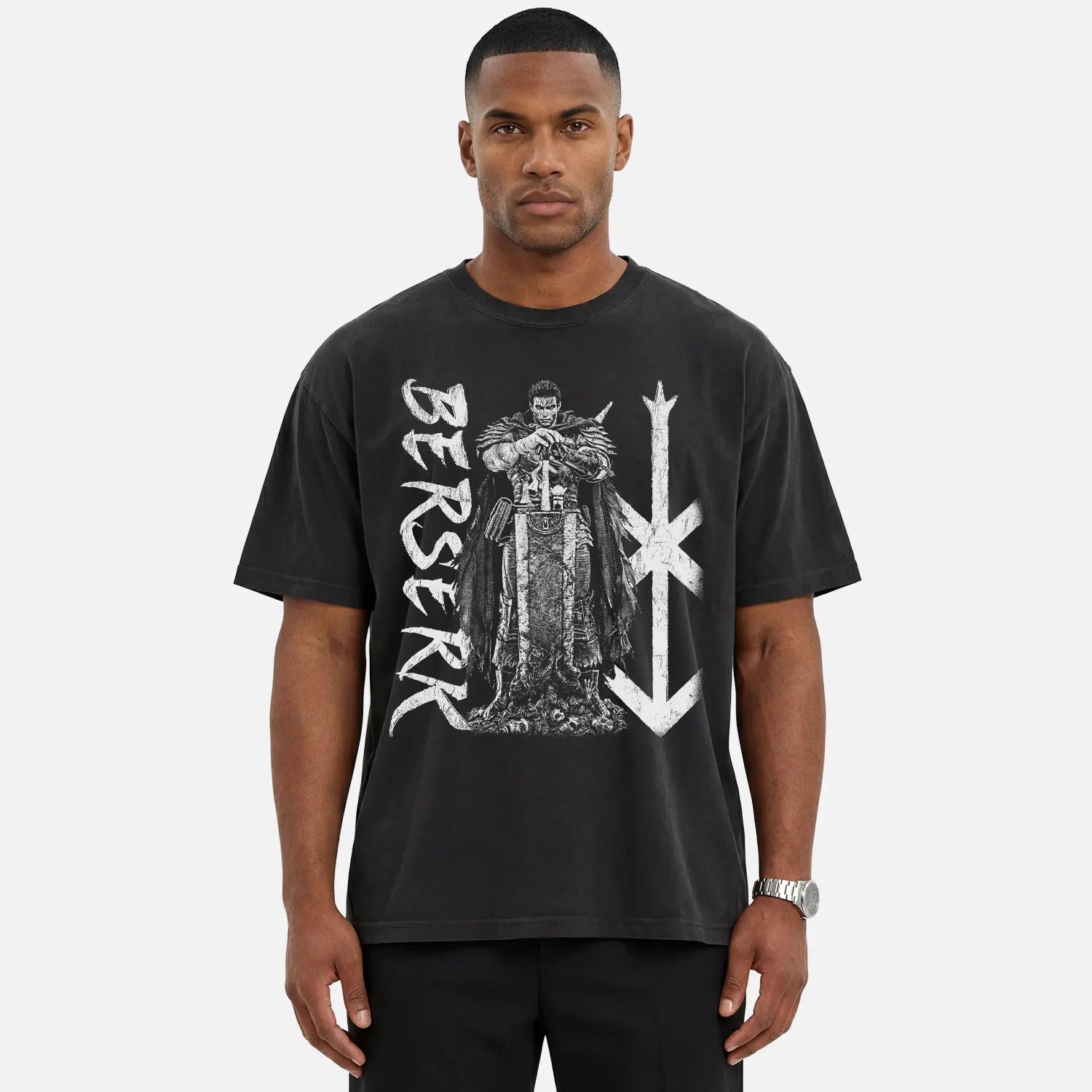 Guts Berserk Tee – Black Swordsman Shirt - Cruel Royalty