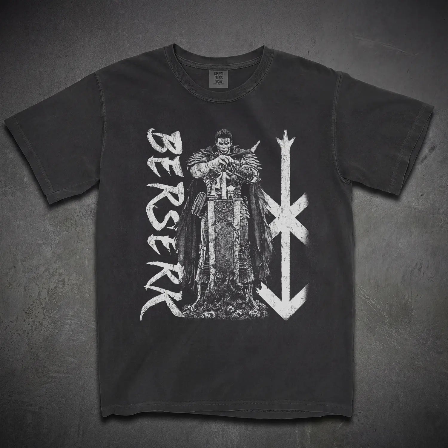 Guts Berserk Tee – Black Swordsman Shirt - Cruel Royalty
