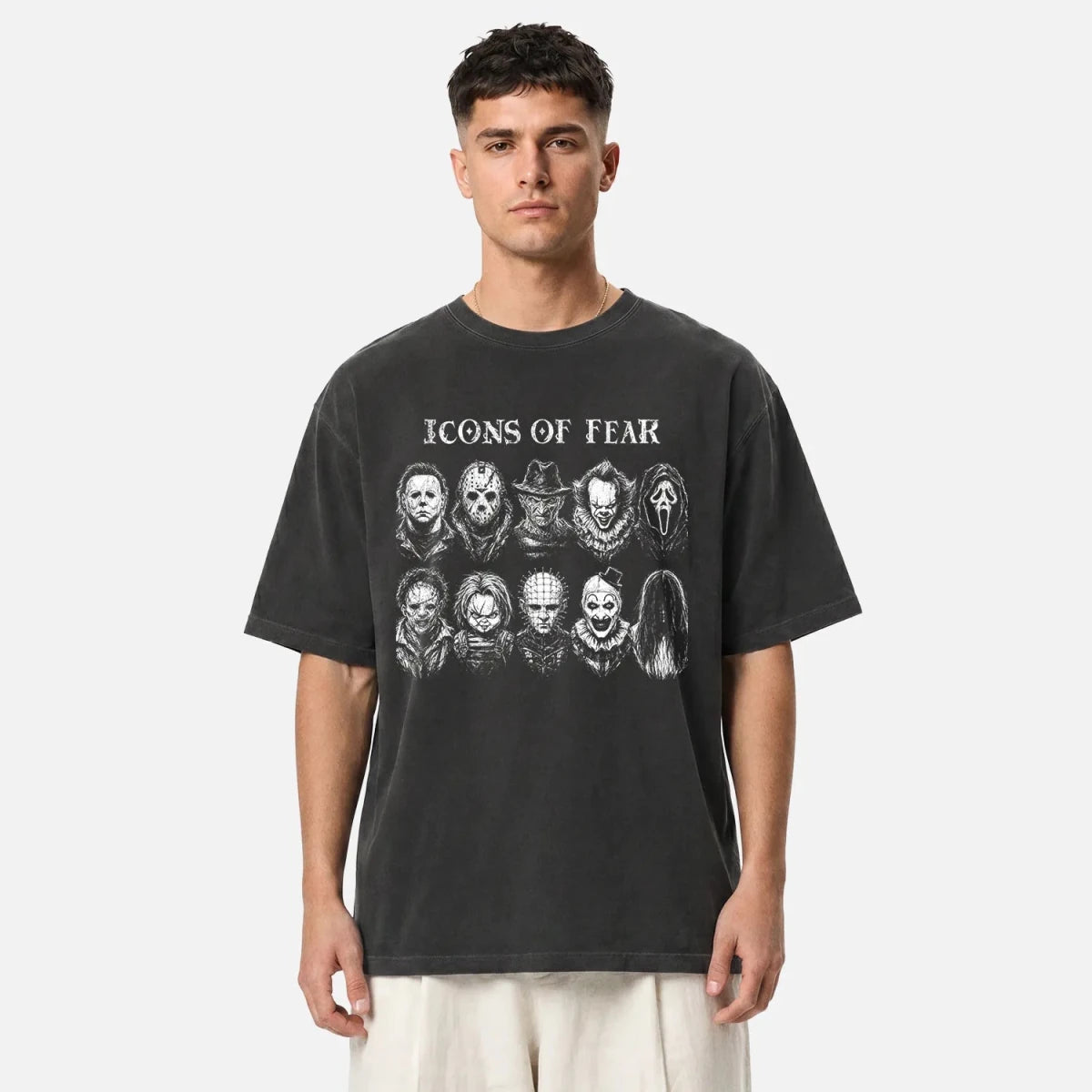 Icons of Fear Tee – Horror Villains Shirt - Cruel Royalty