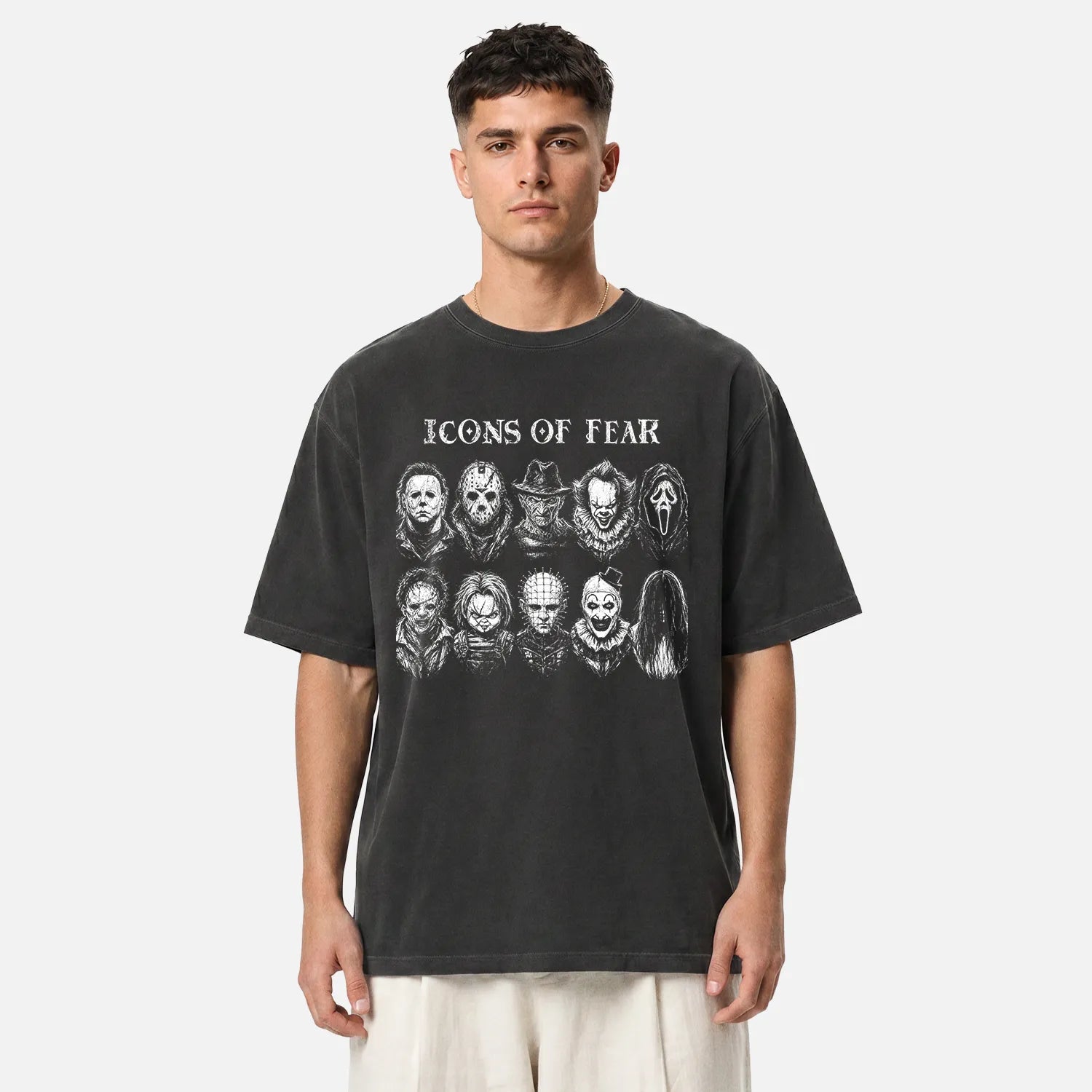 Icons of Fear Tee – Horror Villains Shirt - Cruel Royalty