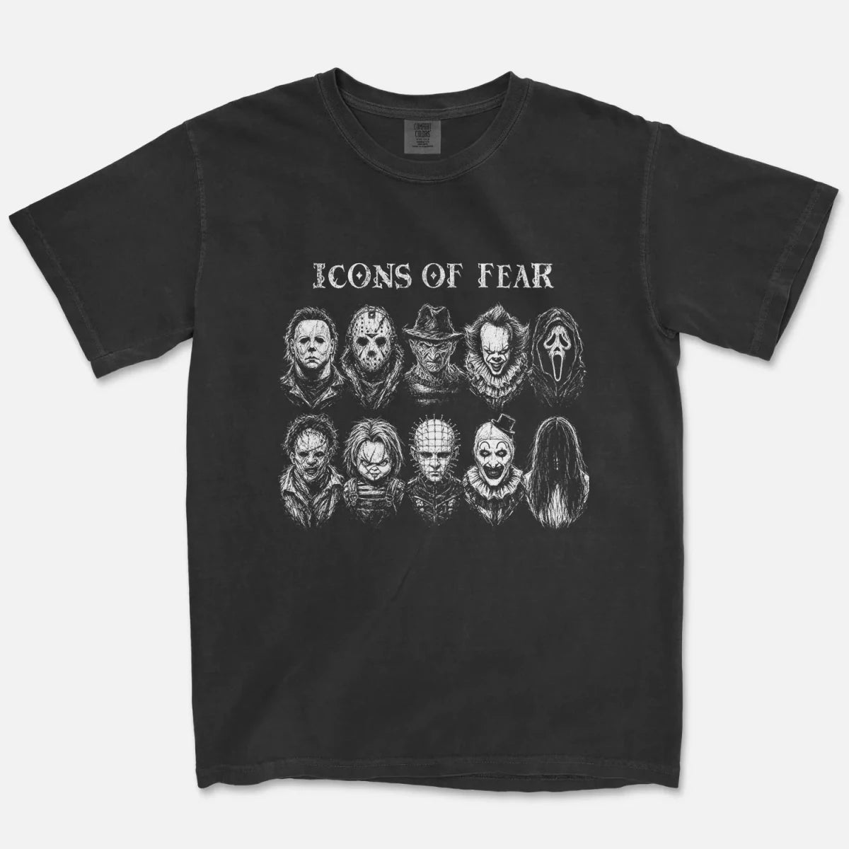 Icons of Fear Tee – Horror Villains Shirt - Cruel Royalty