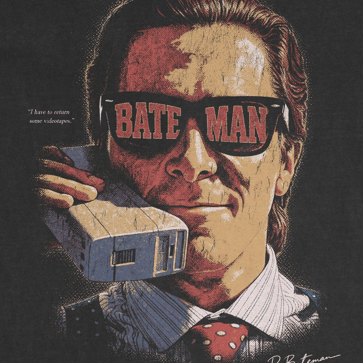 Yuppie Psycho Tee – 80s Wall Street Satire Shirt