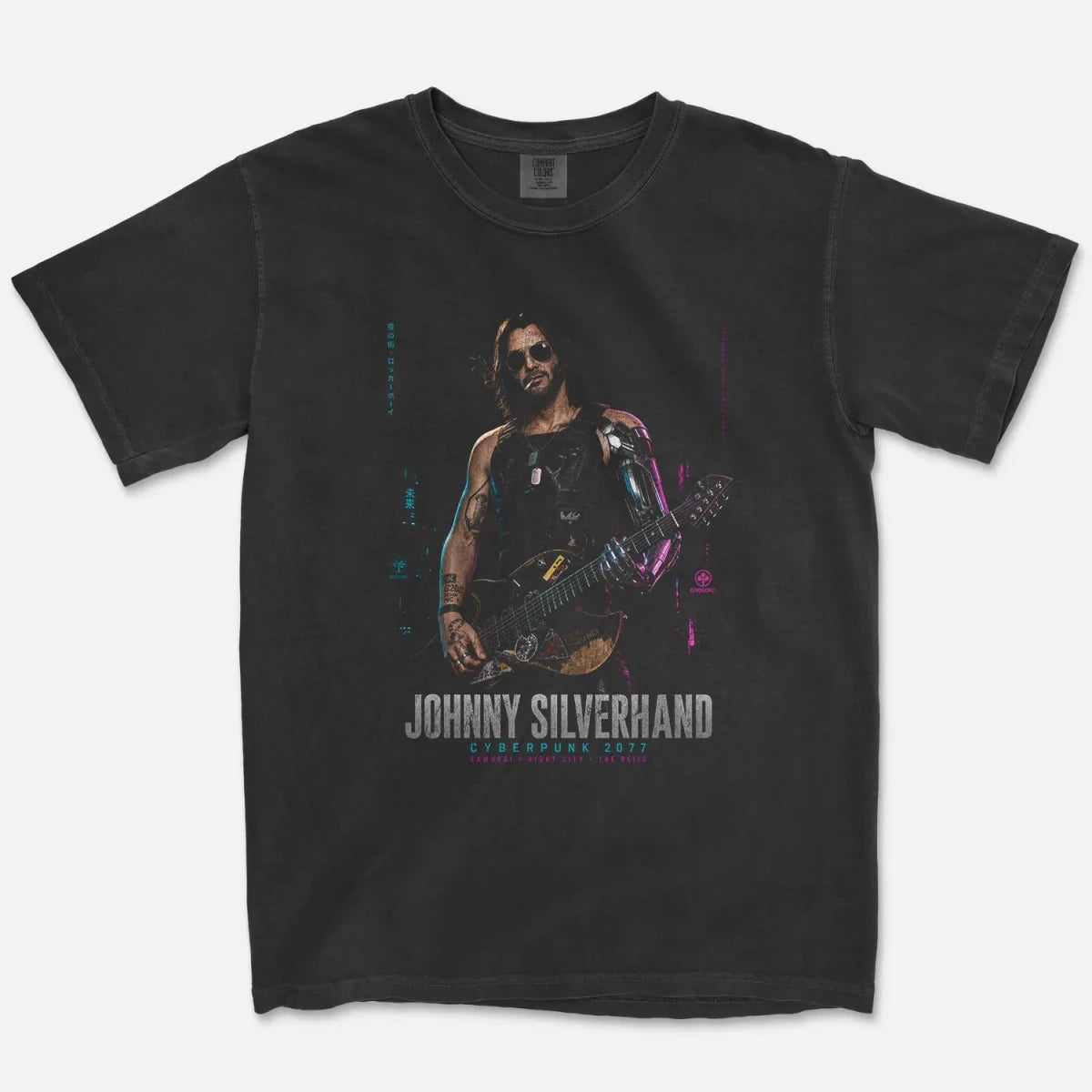 Johnny Silverhand Tee – Cyberpunk 2077 Samurai Night City Shirt - Cruel Royalty