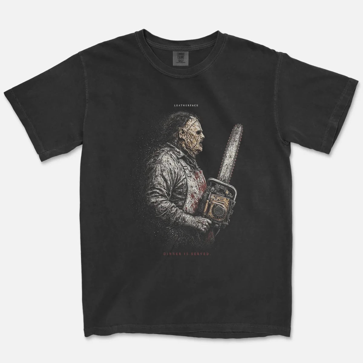 Dinner Is Served Tee – Chainsaw Killer Shirt - Cruel Royalty