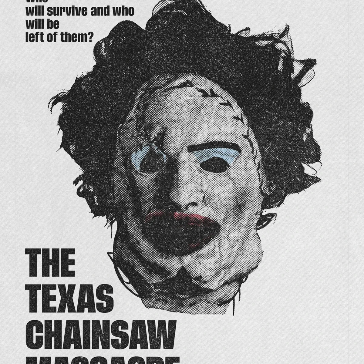 Skin Mask Tee – Chainsaw Killer Horror Shirt - Cruel Royalty