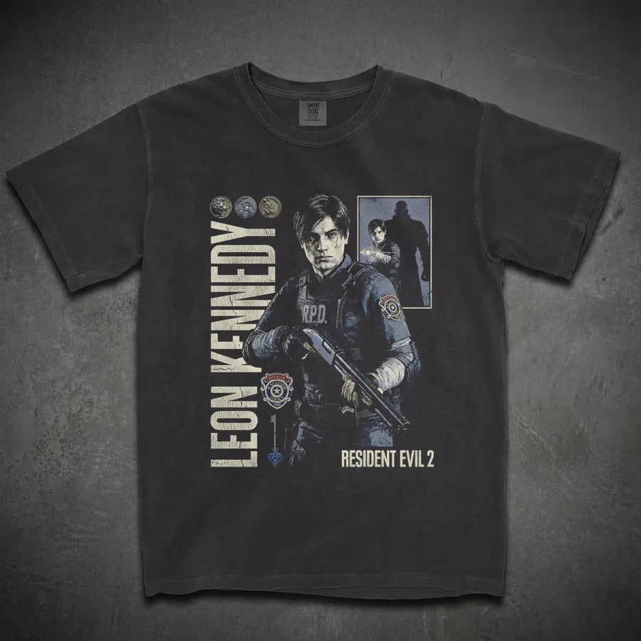Leon Kennedy Tee – Resident Evil 2 Shirt - Cruel Royalty